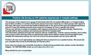 PositiveLifeHospitalExperienceSurvey